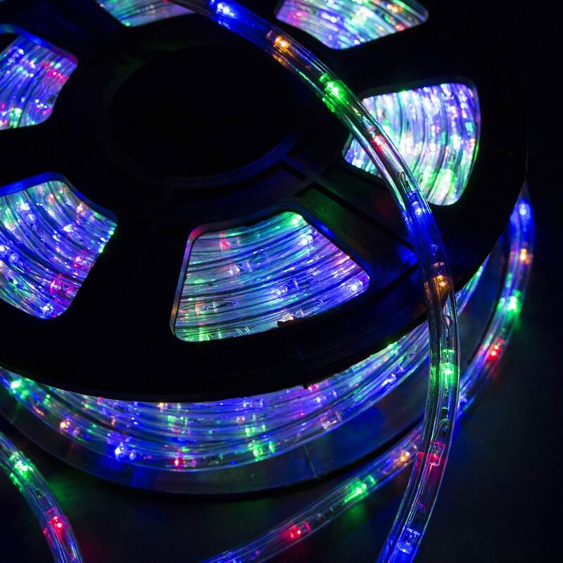 Ainfox 150ft LED Rope Light In/Outdoor Christmas Decorative Party Lighting