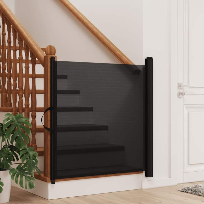 vidaXL Retractable Pet Gate Dog Barrier Fence Corridor Kitchen Bedroom Stair