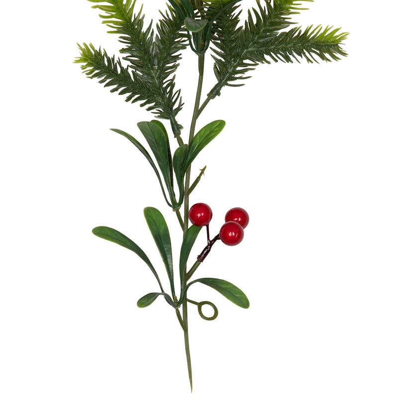 Holly Berries and Pine Artificial Christmas Garland - 6' - Unlit