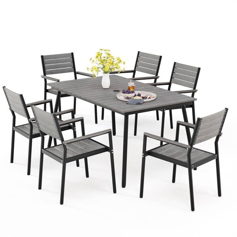 Pellebant 7 piece Outdoor Patio Dining Set