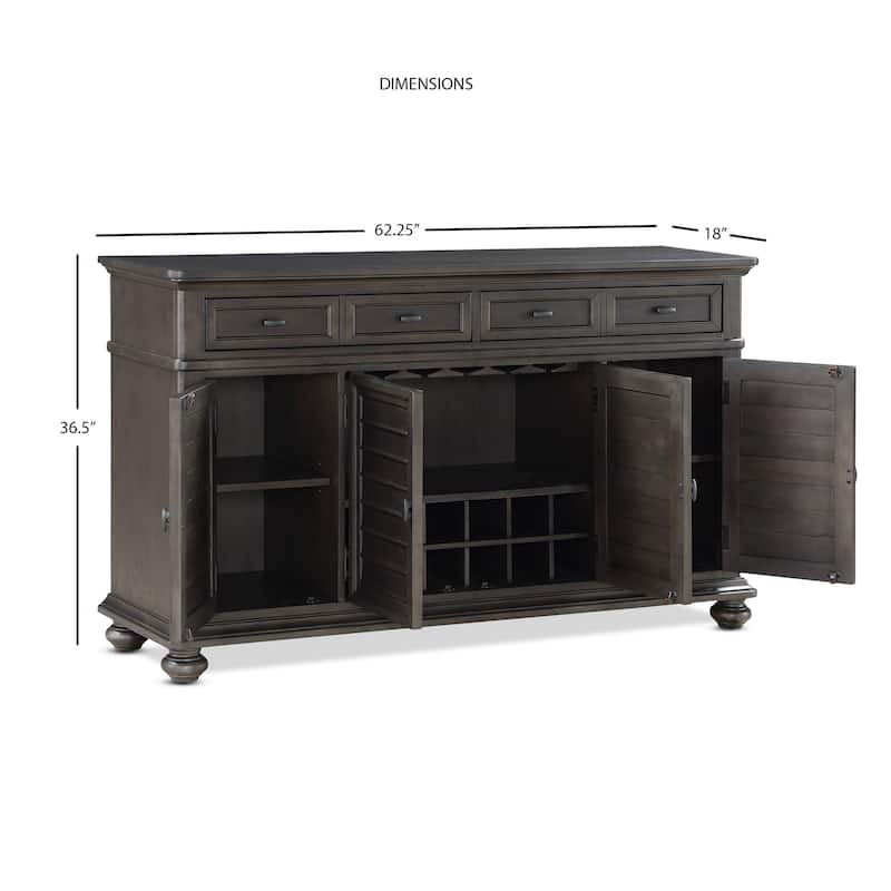 Steve Silver Lockwood Dining Set with Upholstered Side Chairs