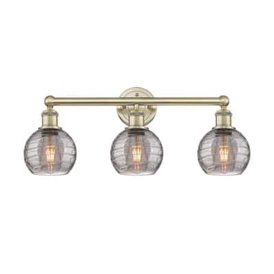 Innovations Lighting 616-3W 10 24 Athens Deco Swirl Vanity Athens Deco