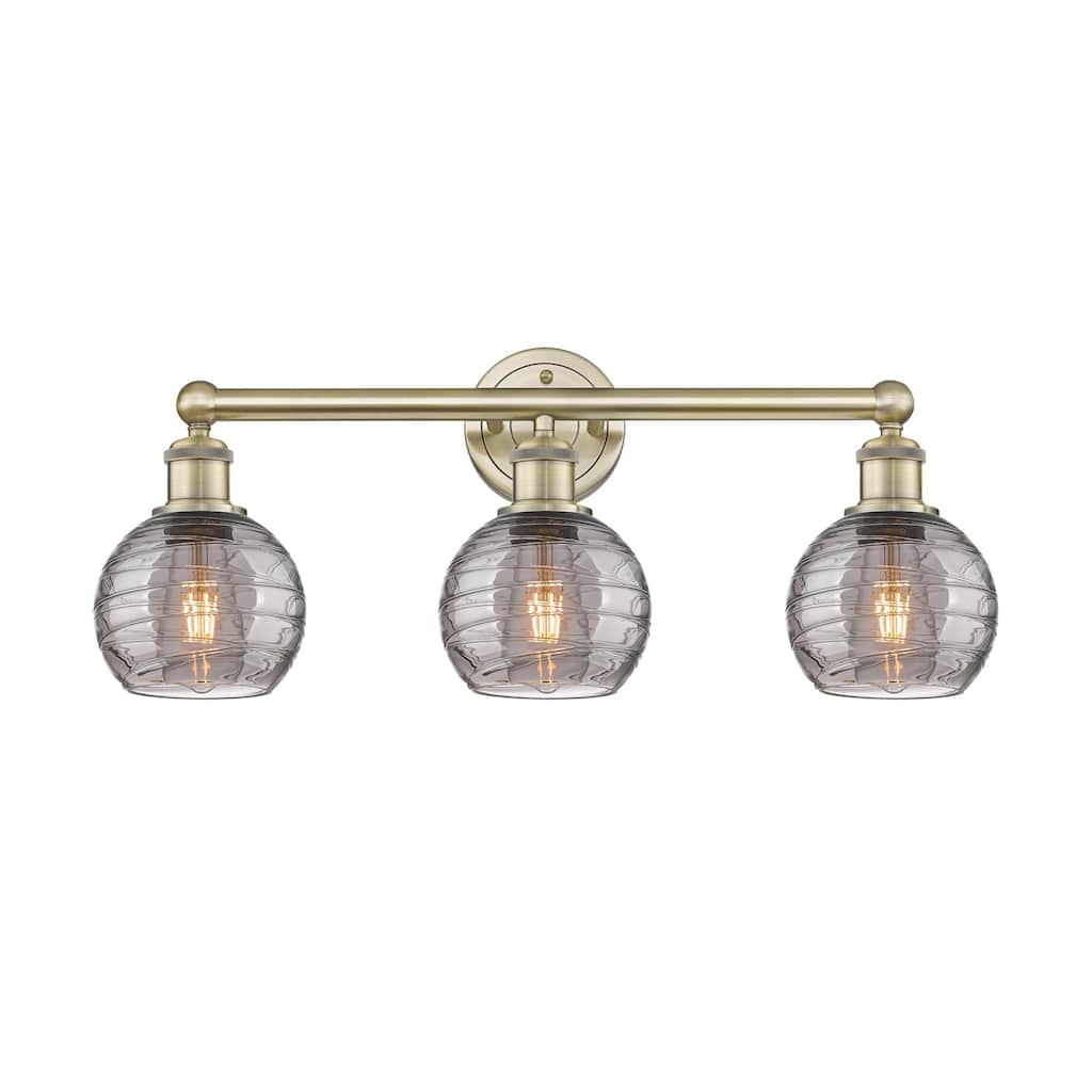 Innovations Lighting 616-3W 10 24 Athens Deco Swirl Vanity Athens Deco