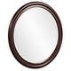 preview thumbnail 3 of 5, Allan Andrews Round Brown Wood Framed Wall & Accent Mirror - 36"D
