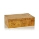 preview thumbnail 5 of 4, Dubbo Burl Wood Design Decorative Box 10" x 6.5" x 2.5"