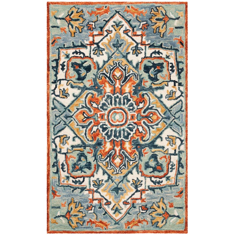 SAFAVIEH Handmade Aspen Hagar Boho Medallion Wool Rug