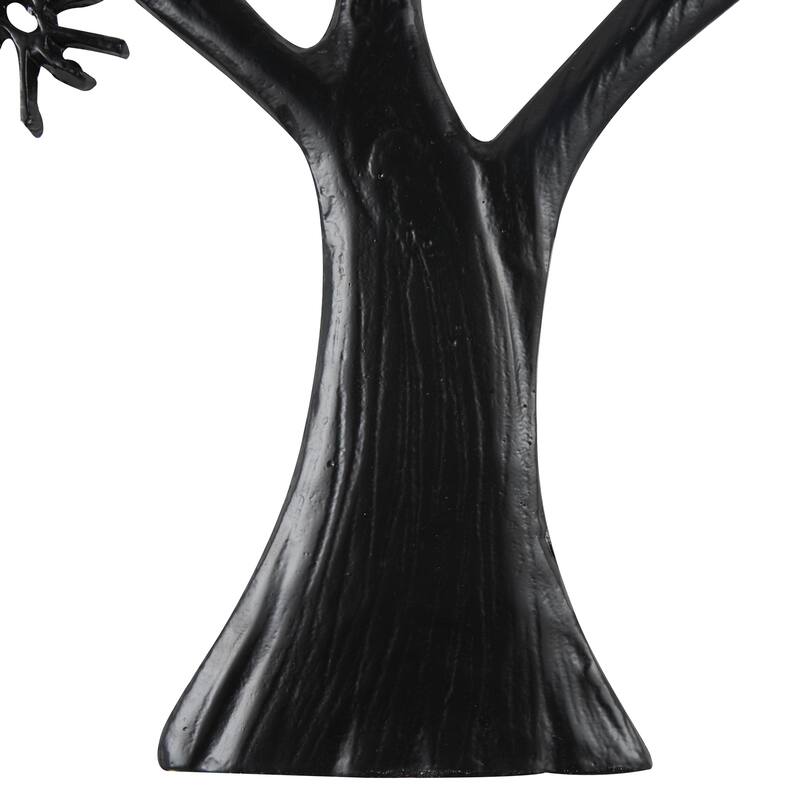 Aluminum Metal Tree Large Textured Home Wall Decor - Black - Roche River Decor