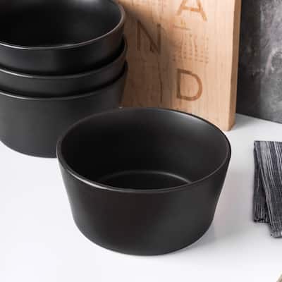 Stone Lain Stoneware Bowls Set Of 4, Coupe Matte