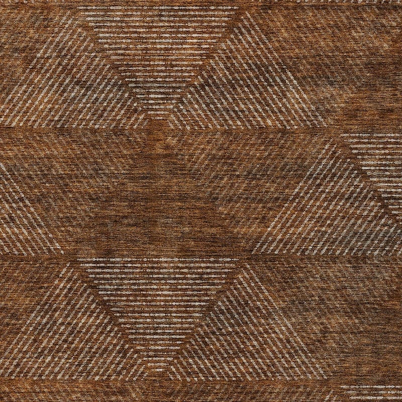 HomeRoots Geometric Transitional Rectangle Outdoor Rug