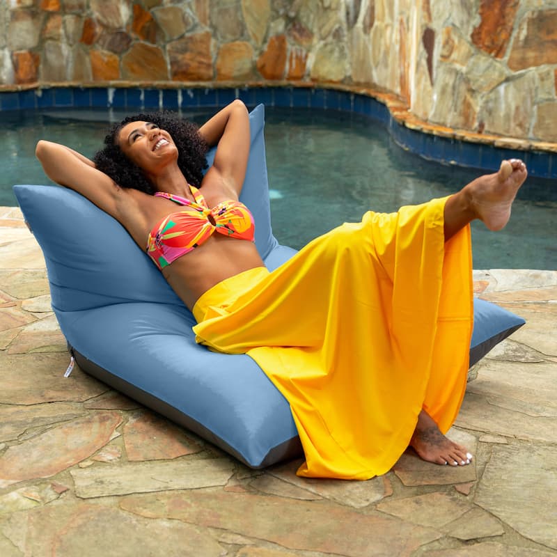 Deshi Sunbrella Patio Bean Bag Lounge Chair by Havenside Home