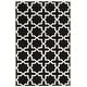 preview thumbnail 11 of 155, SAFAVIEH Handmade Chatham Clemma Modern Moroccan Wool Rug 6' x 9' - Black/Ivory - Rectangle