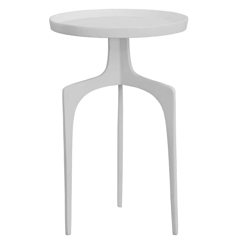 Uttermost Kenna White Accent Table - 16"W x 25"H x 16"D