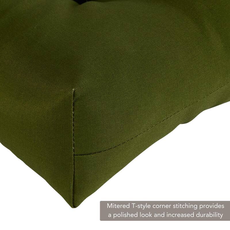 Hunter Green 20-inch Outdoor Chair Cushion by Greendale Home Fashions - 20w x 20l