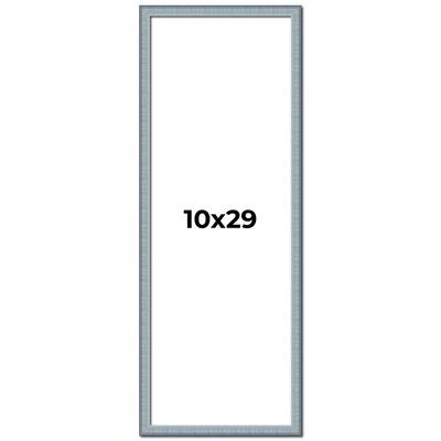 10x29 Frame Rustic Sky Blue Solid Wood Picture Frame | 0.75 Inch