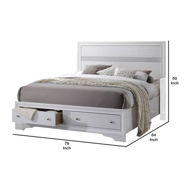 Full Size Bed Frame With Drawers And Headboard