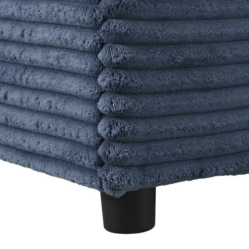 Corduroy Loveseat, Upholstered Deep Seat Sofa Lounge Couch Bed w2 Pillows and 2 Cup Holders 2 USB Ports Recliner Sofa