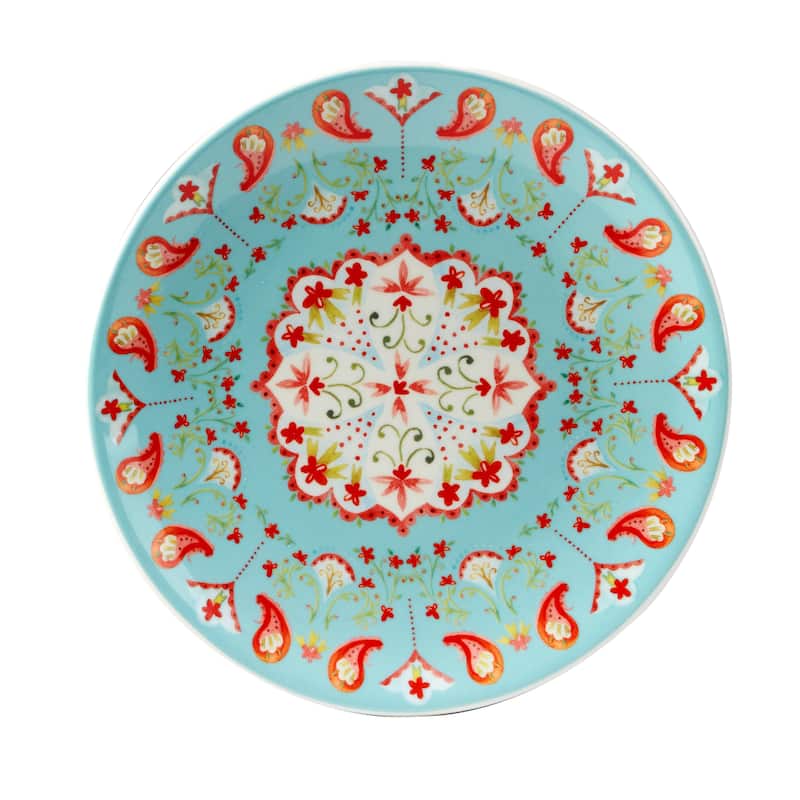Certified International Francesca 8.5" Salad/Dessert Plates, Set of 6 Assorted Designs - 8.5" x 8.5"