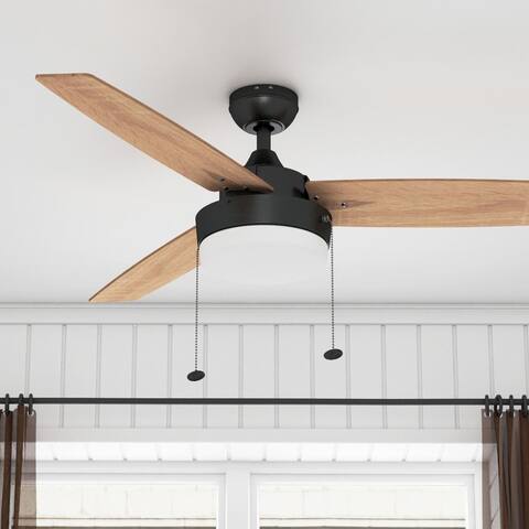 Copper Grove Andreas 52-inch Espresso LED Ceiling Fan with 3 Barnwood Blades