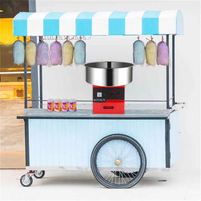 21 Inch 980W 110V Cotton Candy Machine Cart