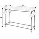 preview thumbnail 7 of 5, Amadeo 49 in. W Rectangular Stone and Metal Console Table