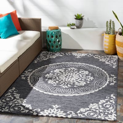 Artistic Weavers Aruba Coastal Medallion Outdoor Area Rug