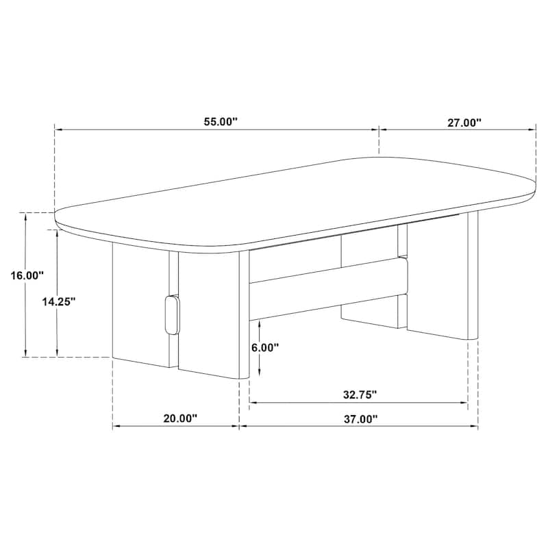 Kailani Coastal Coffee and End Table Set Beige Oak