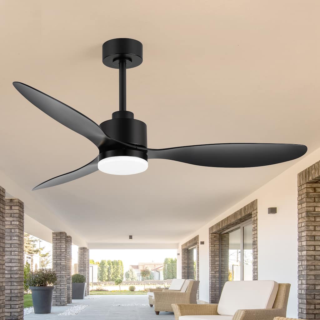 52 Inch LED Ceiling Fan with Lights and Remote 3-Blade