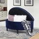 preview thumbnail 16 of 46, Adeco Half Moon Tufted Storage Ottoman Bench