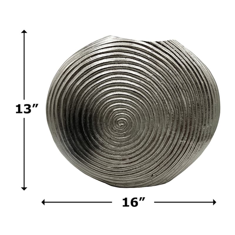 Decorative Handmade Aluminum Shell Flower Vase