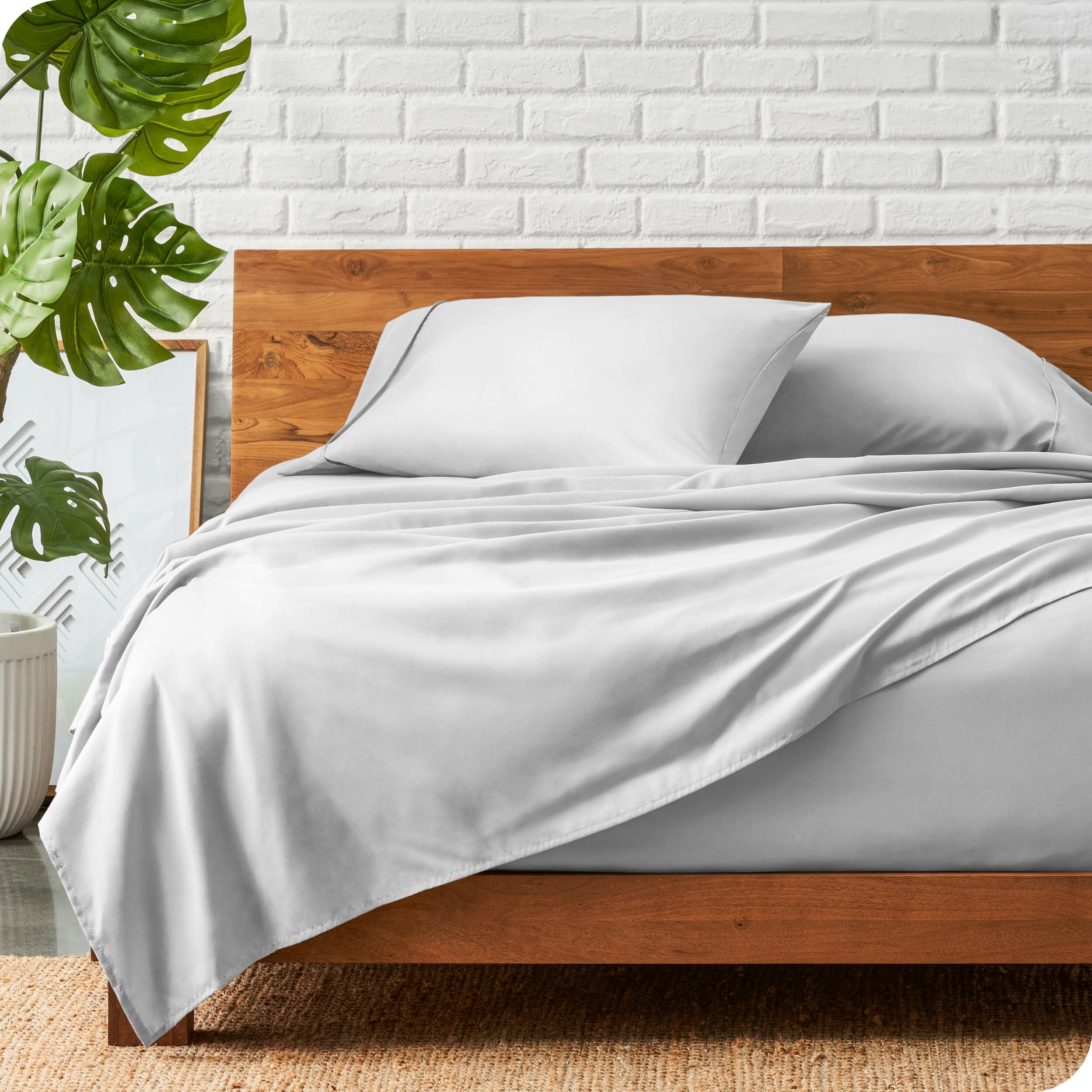 Bare Home Double Brushed Deep Pocket Sheet Set-image