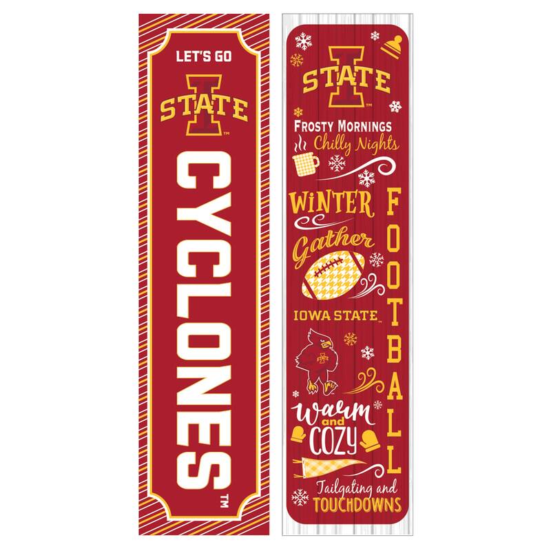 47" Double Sided Seasonal Porch Leaner, Iowa State University - 47" x 11.25"