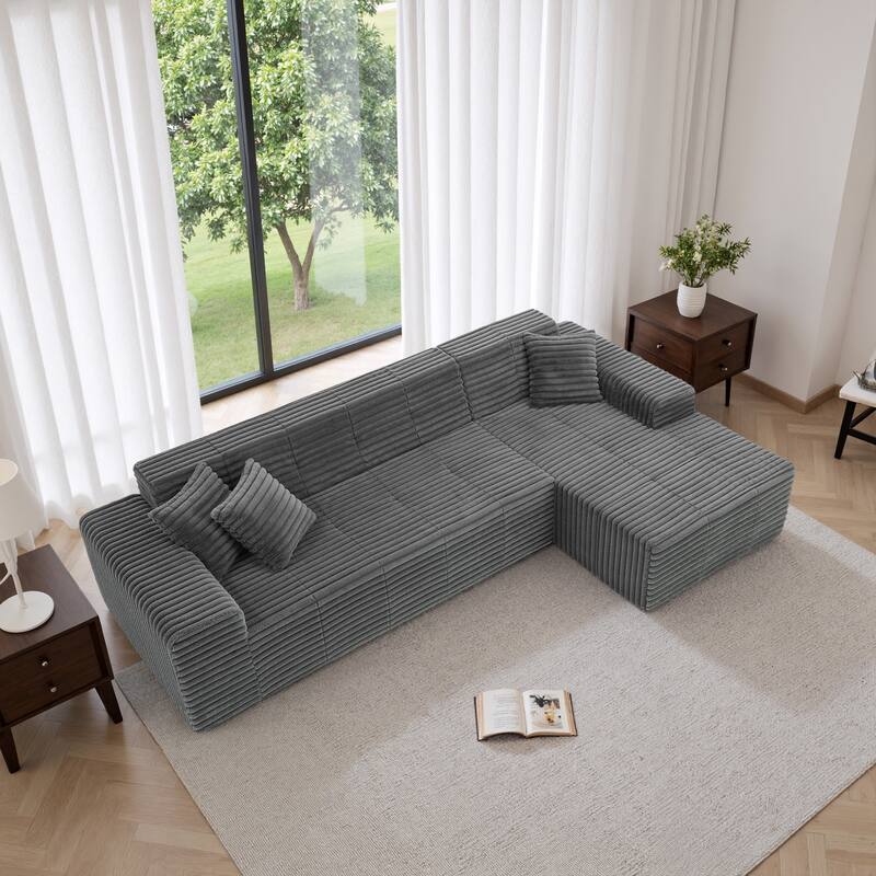 Free Combination Sectional Sofa Couch with L-Shape Chaise for Living Room