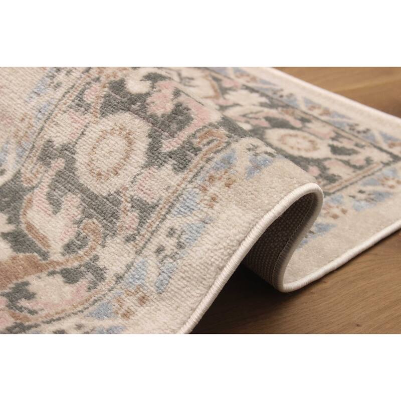 ECARPETGALLERY Machine Woven Myra Ivory Area Rug