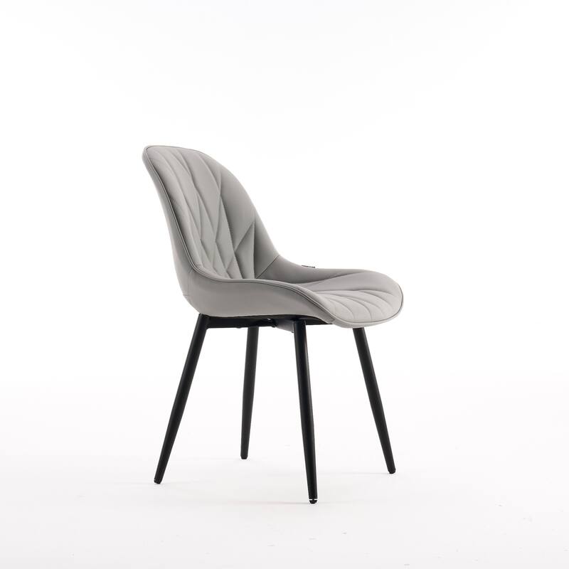 Modern Dining Chairs Set of 2 with Curved Backrest