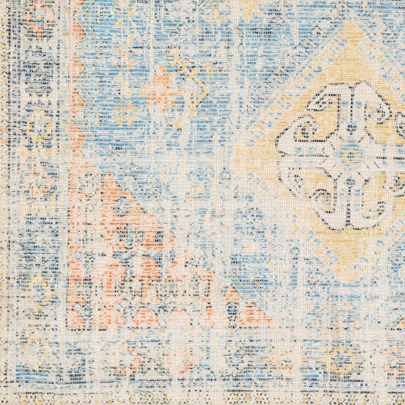 Livabliss Hermione Handmade Triple Medallion Cotton Area Rug