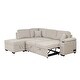 preview thumbnail 36 of 79, 84.75" Sleeper Sofa Bed, 2 In 1 Pull Out Sofa Bed L Shape Couch With Storage Ottoman For Living Room, Bedroom Couch