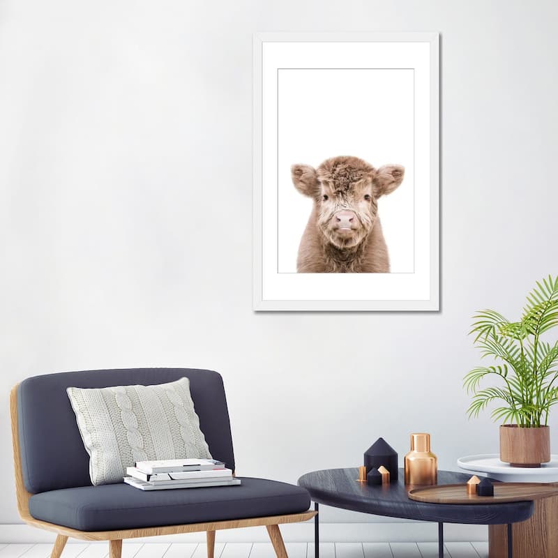 iCanvas "Highland Cow" by Tiny Treasure Prints