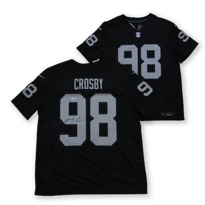 Maxx Crosby Autographed Las Vegas Raiders Signed Nike Limited Football Jersey Fanatics Authentic COA - 8'6" x 11'6"