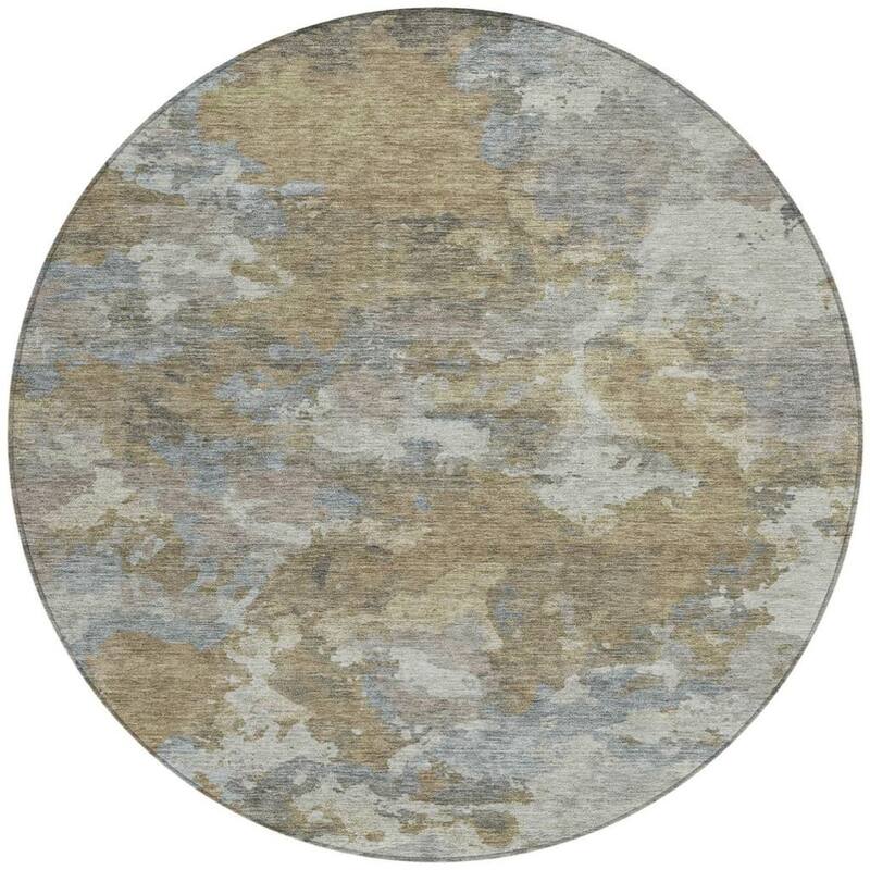 HomeRoots Abstract Transitional Rectangle Outdoor Rug