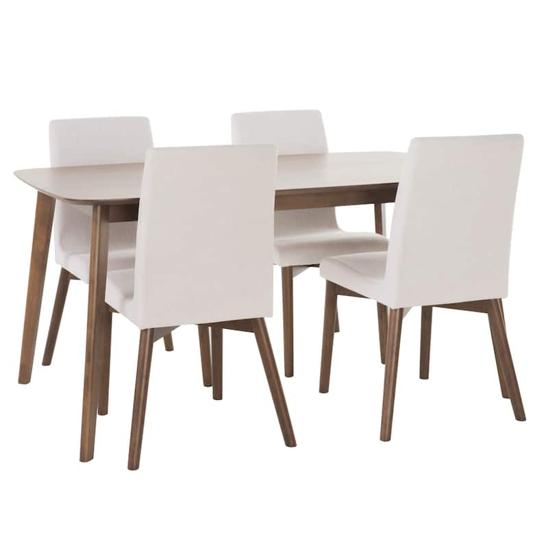 Bickford Mid-Century Modern 5 Piece Dining Set by Christopher Knight Home