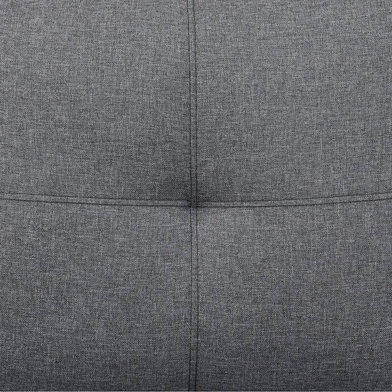 Modular Living Room Sectional with Storage Ottoman and Flip-Top Console, Black or Gray