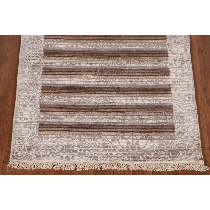 Abstract / Modern Accent Rug Hand-Knotted Wool Carpet - 2'8"x 4'10"
