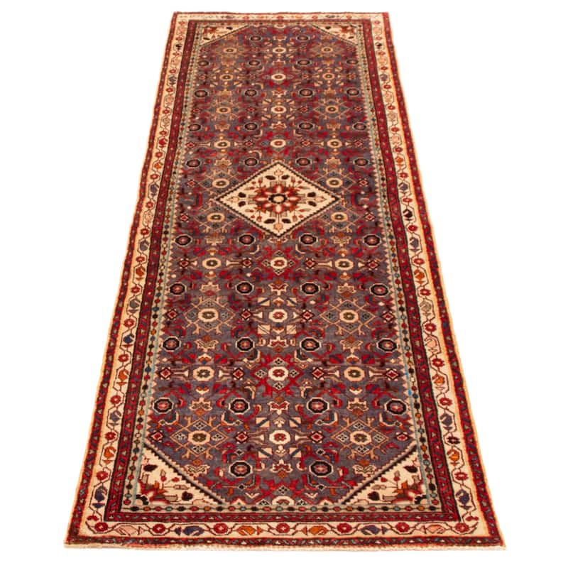 ECARPETGALLERY Hand-knotted Andelz Grey Wool Rug - 3'3 x 10'1