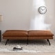 preview thumbnail 7 of 8, EGOHOME 71" Faux Leather Convertible Sofa with Split Back