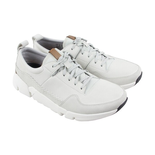clarks mens white shoes