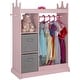 preview thumbnail 4 of 17, UTEX Kids Dress up Storage with Mirror and Storage Bin,Kids Armoire Dresser,Costume Closet,Pretend Storage Closet for Kids