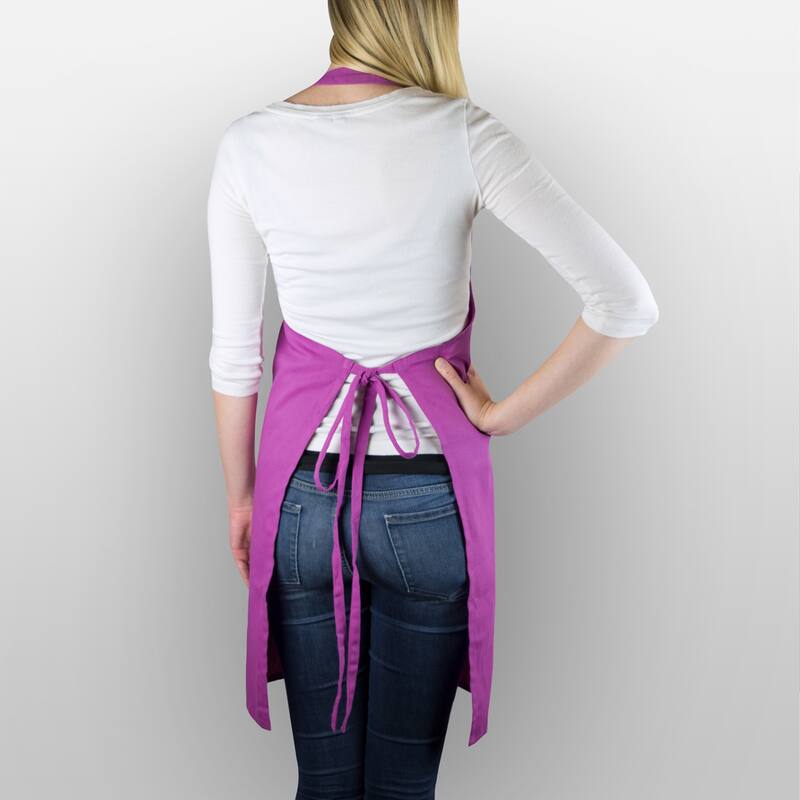 Unisex Cotton Kitchen Chef Apron - 32" - Orchid Purple