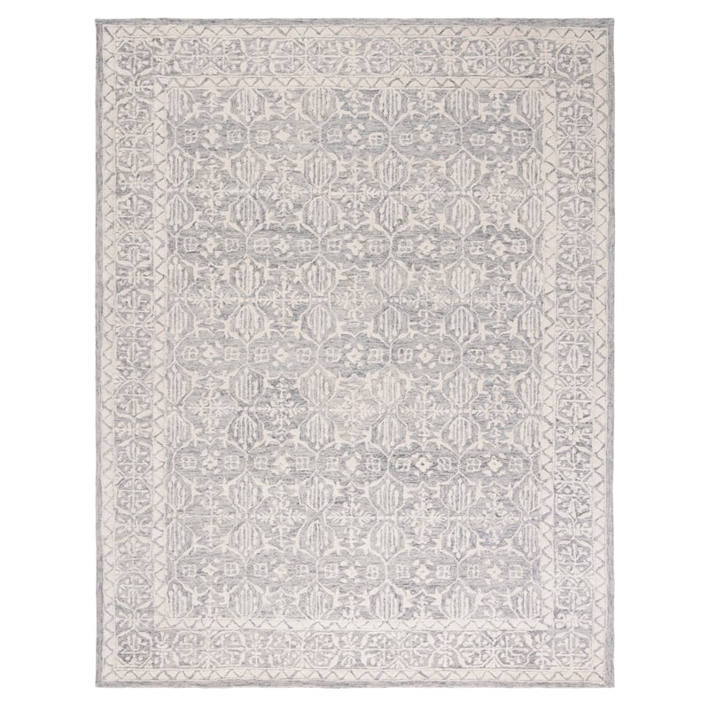 SAFAVIEH Handmade Metro Heidur Wool Rug - 8' x 10' - Grey/Ivory