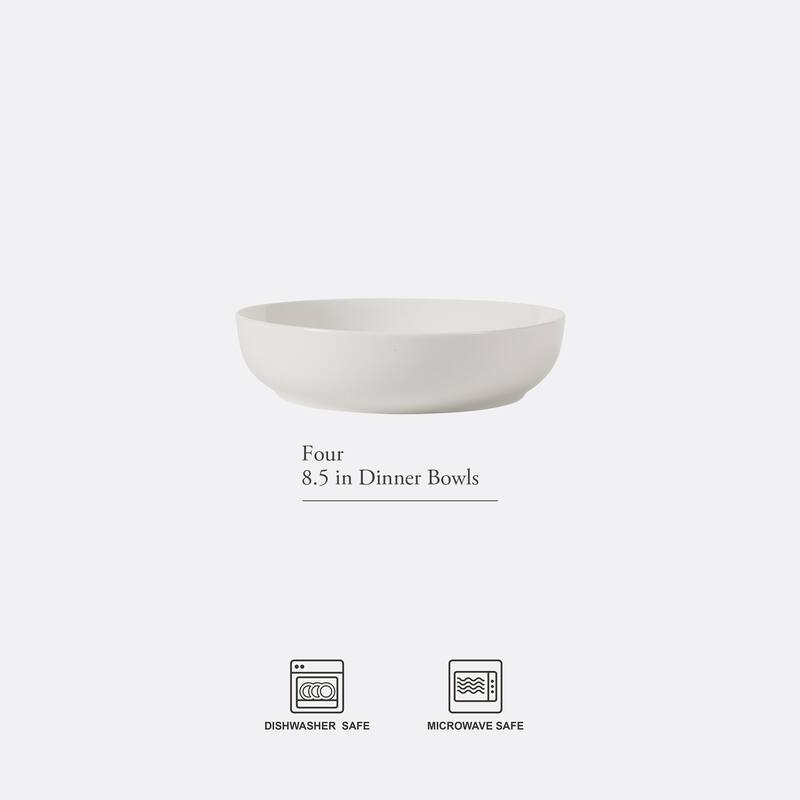 Gibson Home Zen Buffet 4-Piece or 6-Piece 8.5-inches DinnerBowl Set