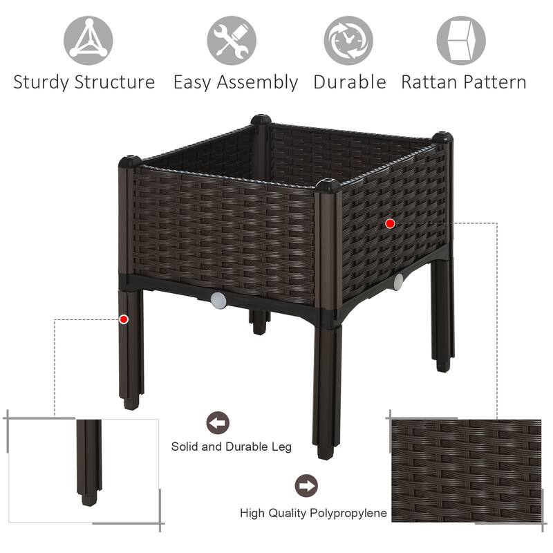 Outsunny Raised Garden Bed with Legs